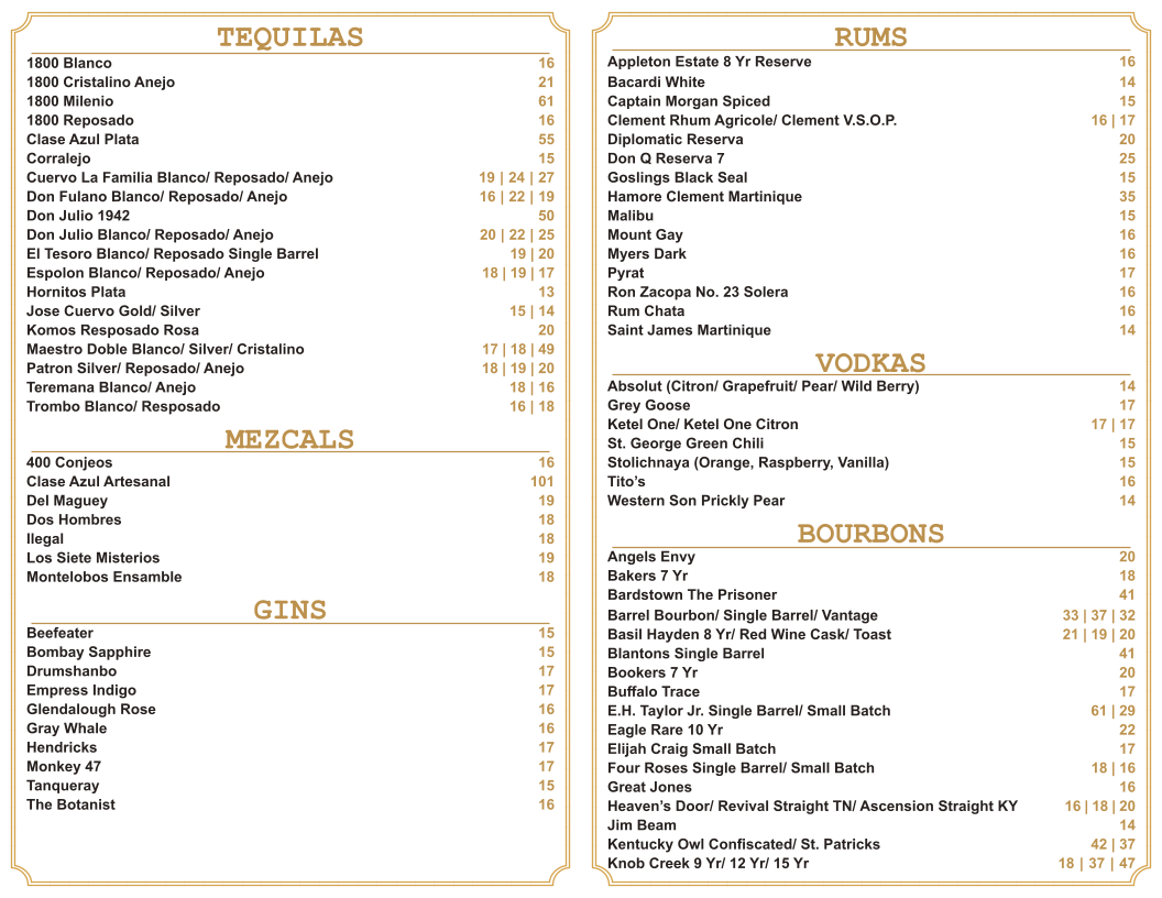 Mustang Harry's Menu - Image 2