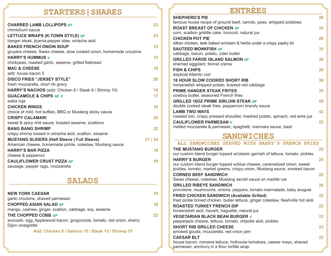 Mustang Harry's Menu - Image 4